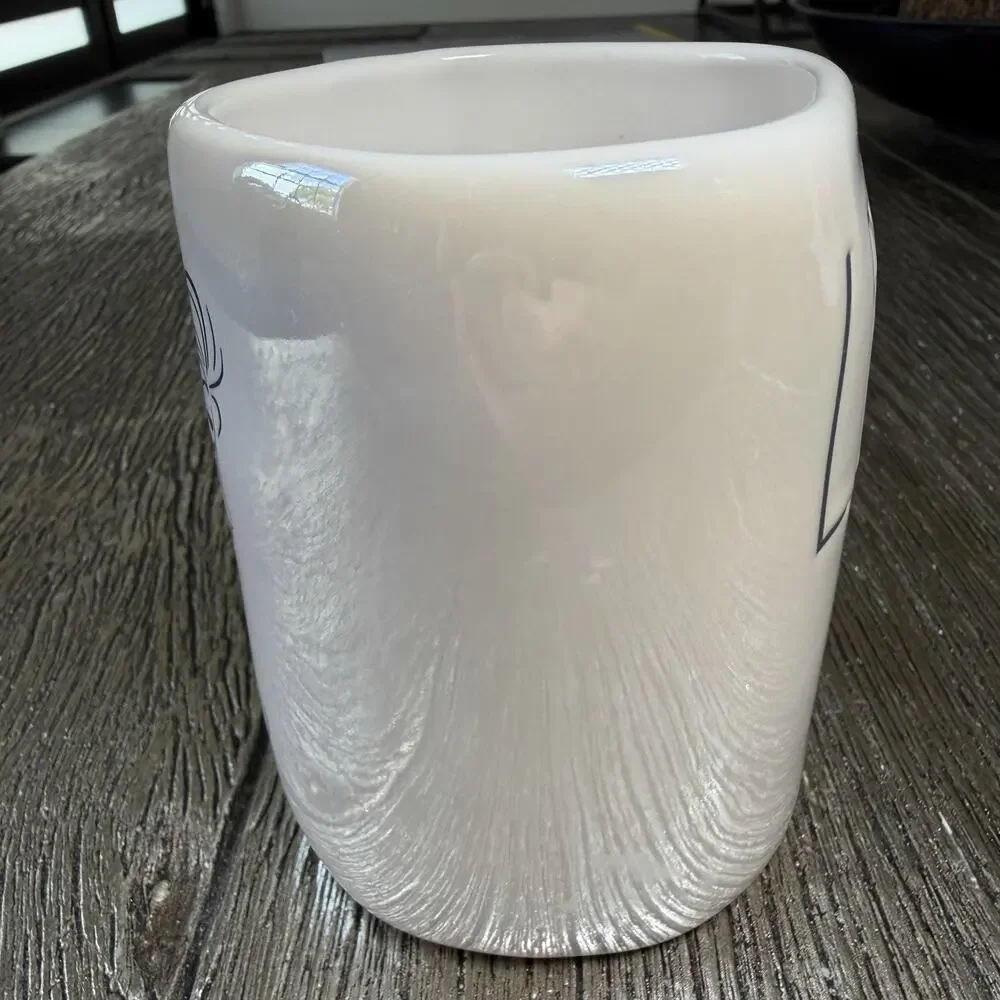 Rae Dunn Disney Frozen LET IT GO Elsa Large 18 Oz Mug Iridescent Artisan Collect